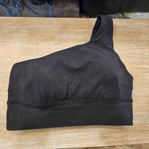 Lululemon Align Asymmetrical Bra Light Support, A/B Cup in Black, Size 8